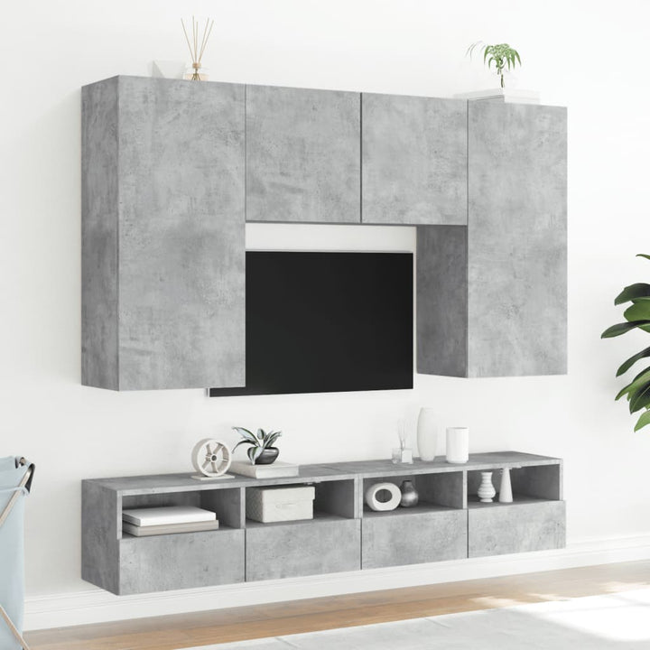 Väggmonterad Tv-Bänk 2 St 80X30X30 Cm Konstruerat Trä