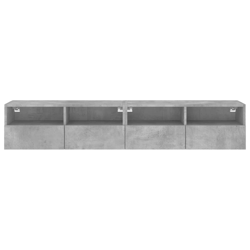 Väggmonterad Tv-Bänk 2 St 80X30X30 Cm Konstruerat Trä
