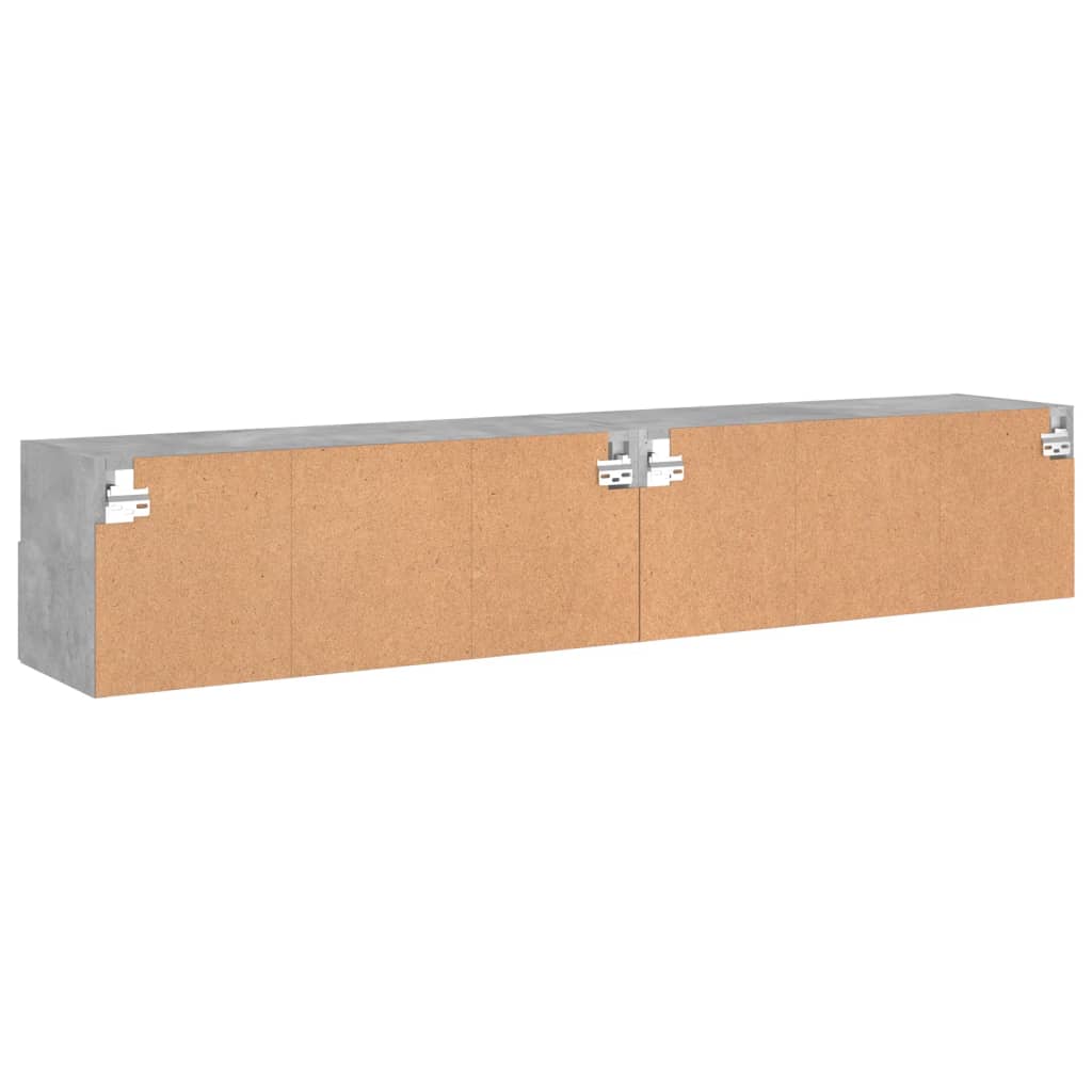 Väggmonterad Tv-Bänk 2 St 80X30X30 Cm Konstruerat Trä
