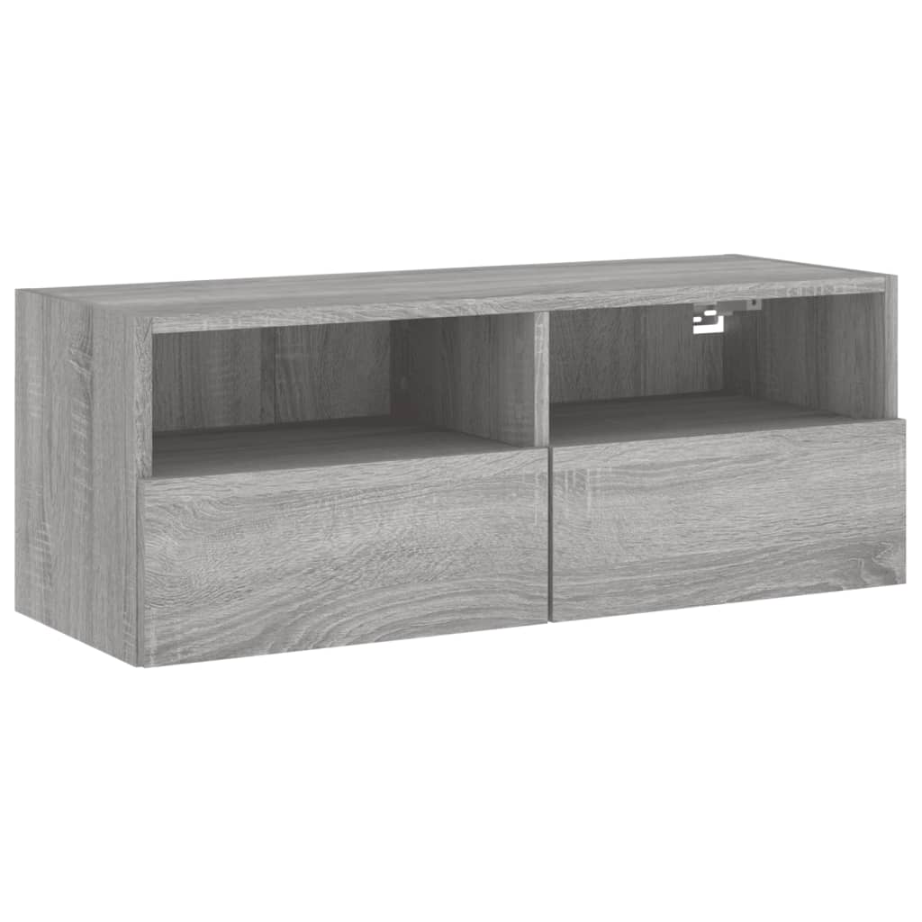 Väggmonterad Tv-Bänk 80X30X30 Cm Konstruerat Trä