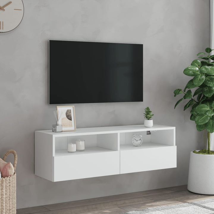 Väggmonterad Tv-Bänk 100X30X30 Cm Konstruerat Trä
