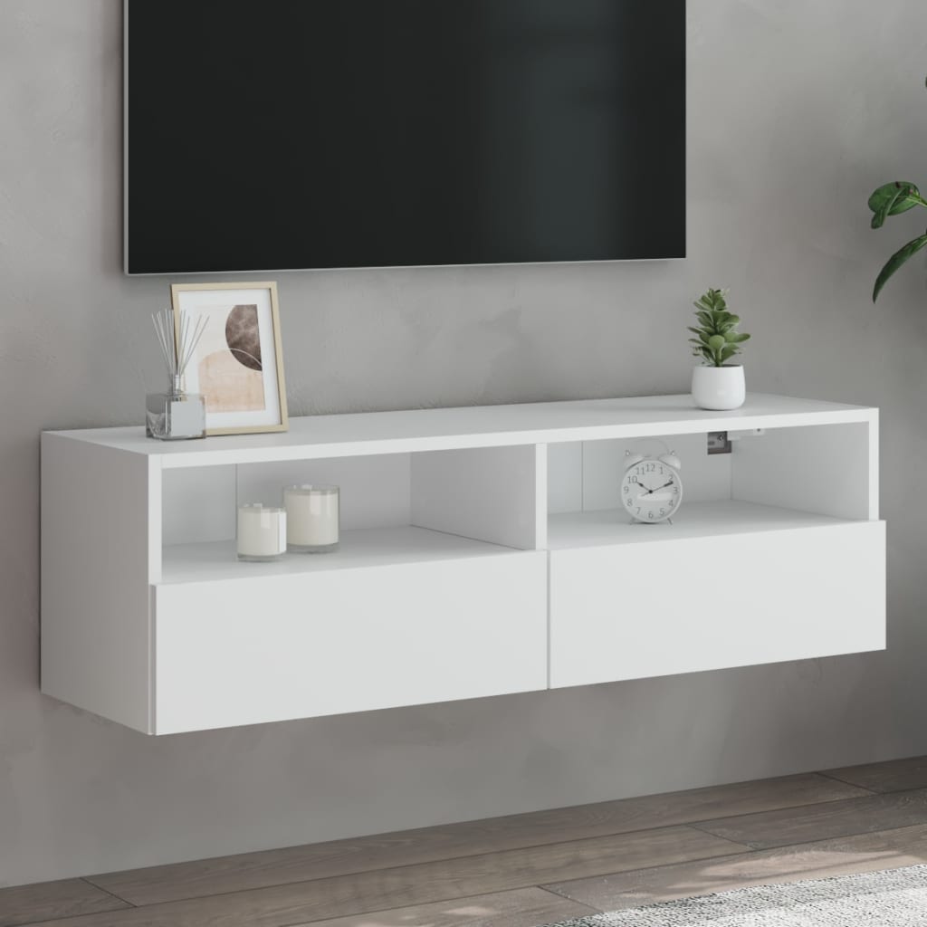 Väggmonterad Tv-Bänk 100X30X30 Cm Konstruerat Trä