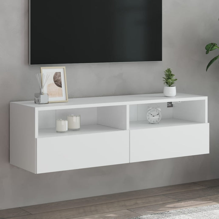 Väggmonterad Tv-Bänk 100X30X30 Cm Konstruerat Trä