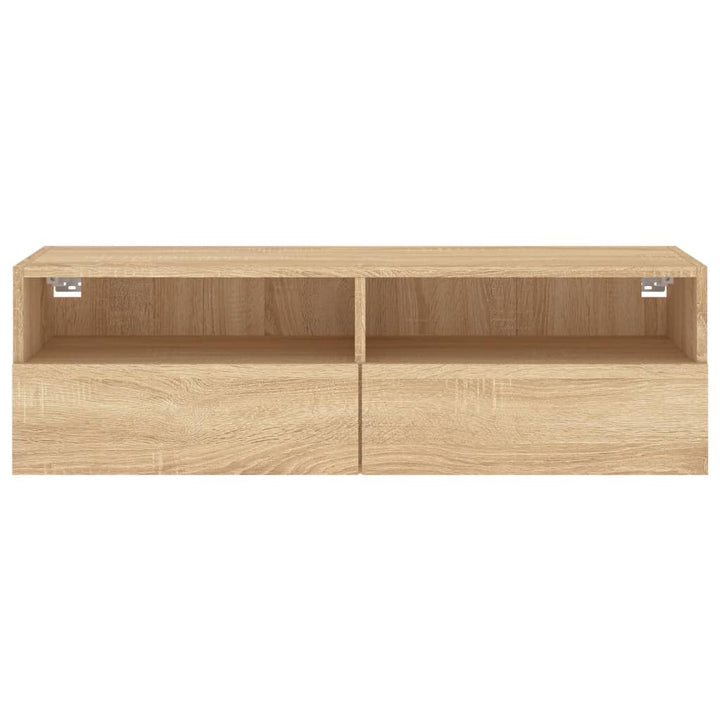 Väggmonterad Tv-Bänk Sonoma-Ek 100X30X30 Cm Konstruerat Trä