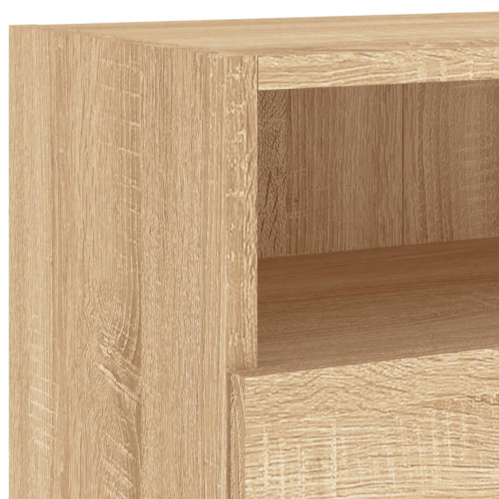 Väggmonterad Tv-Bänk Sonoma-Ek 100X30X30 Cm Konstruerat Trä