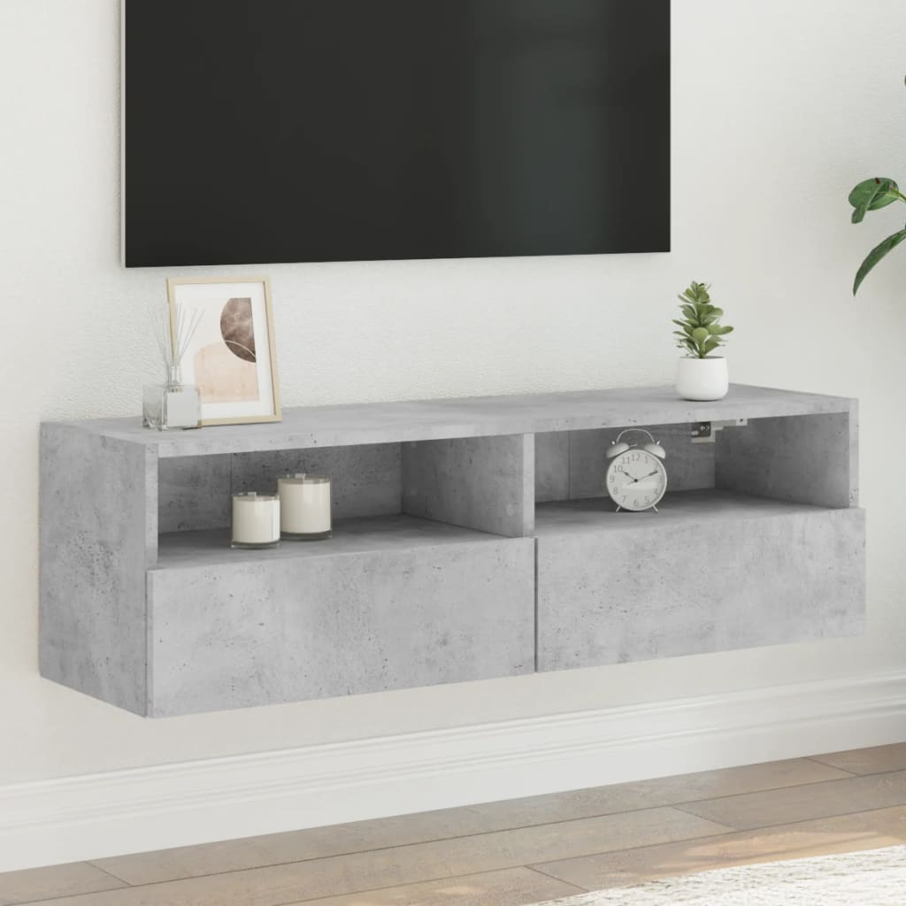 Väggmonterad Tv-Bänk 100X30X30 Cm Konstruerat Trä