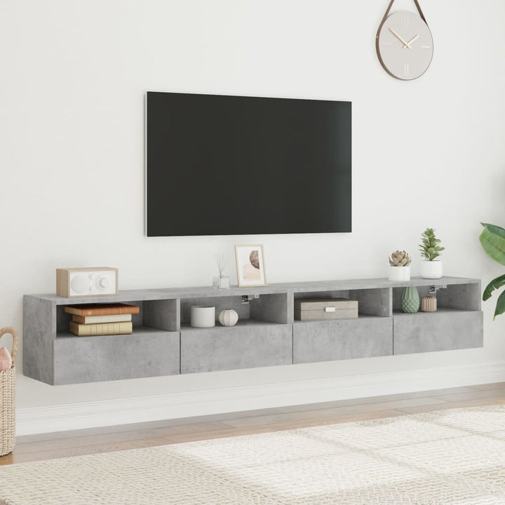 Väggmonterad Tv-Bänk 2 St 100X30X30Cm Konstruerat Trä