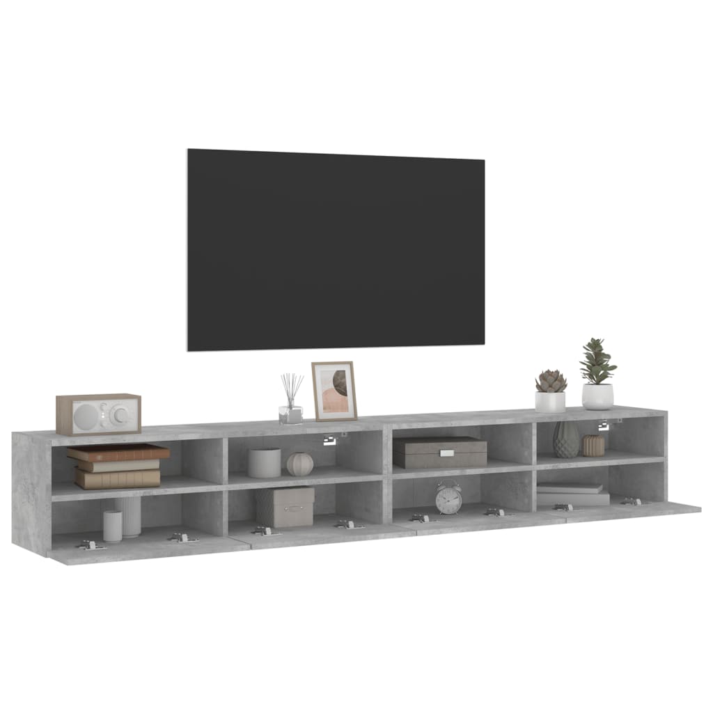 Väggmonterad Tv-Bänk 2 St 100X30X30Cm Konstruerat Trä
