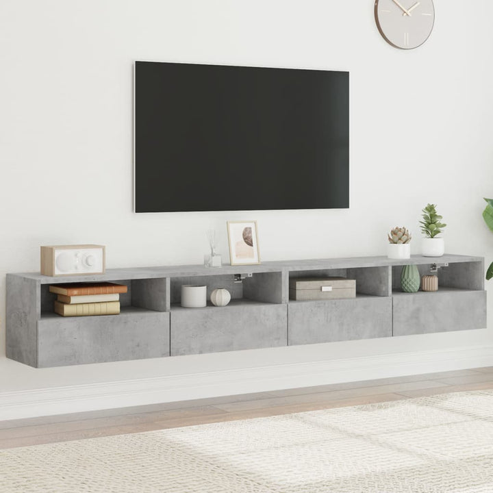 Väggmonterad Tv-Bänk 2 St 100X30X30Cm Konstruerat Trä