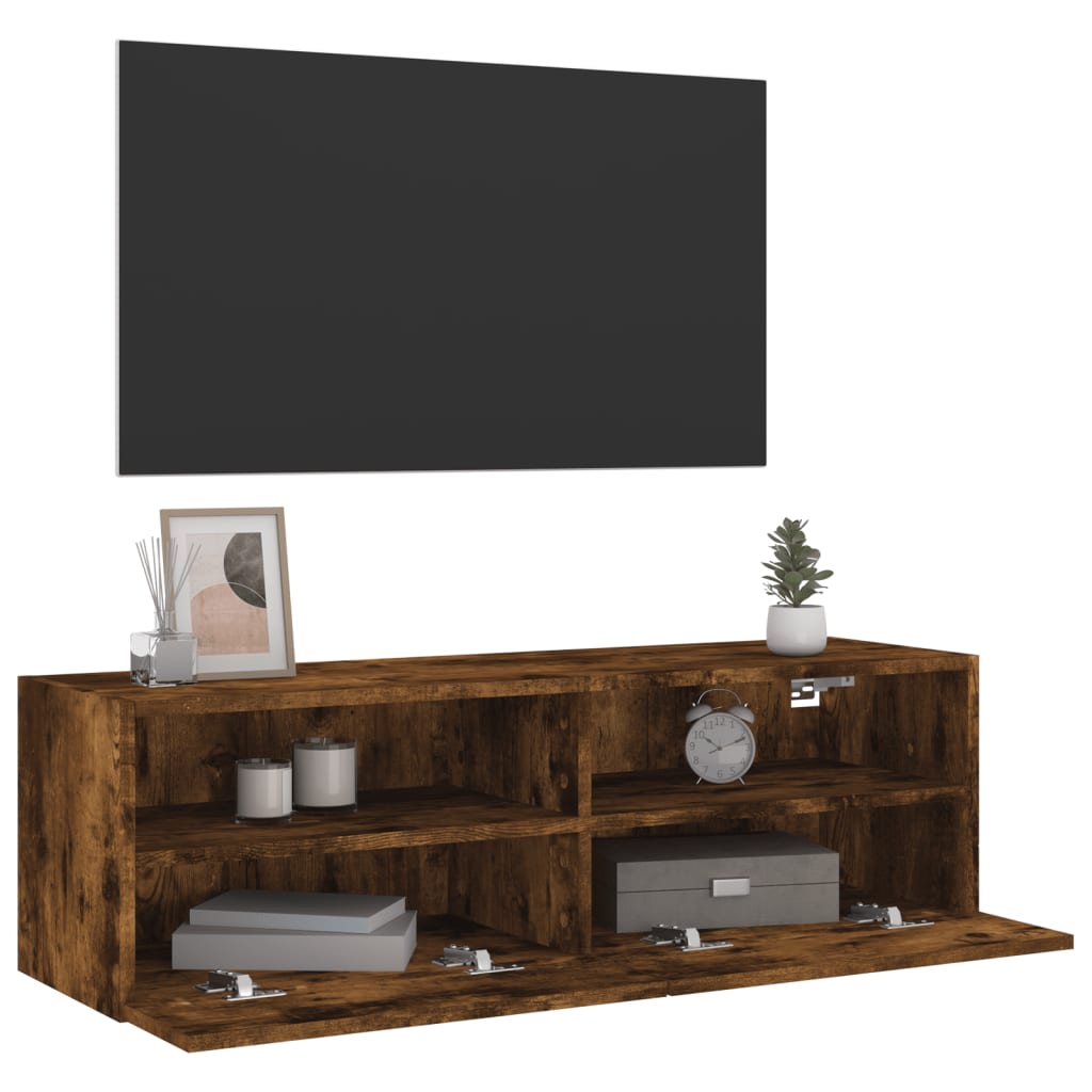 Väggmonterad Tv-Bänk 100X30X30 Cm Konstruerat Trä