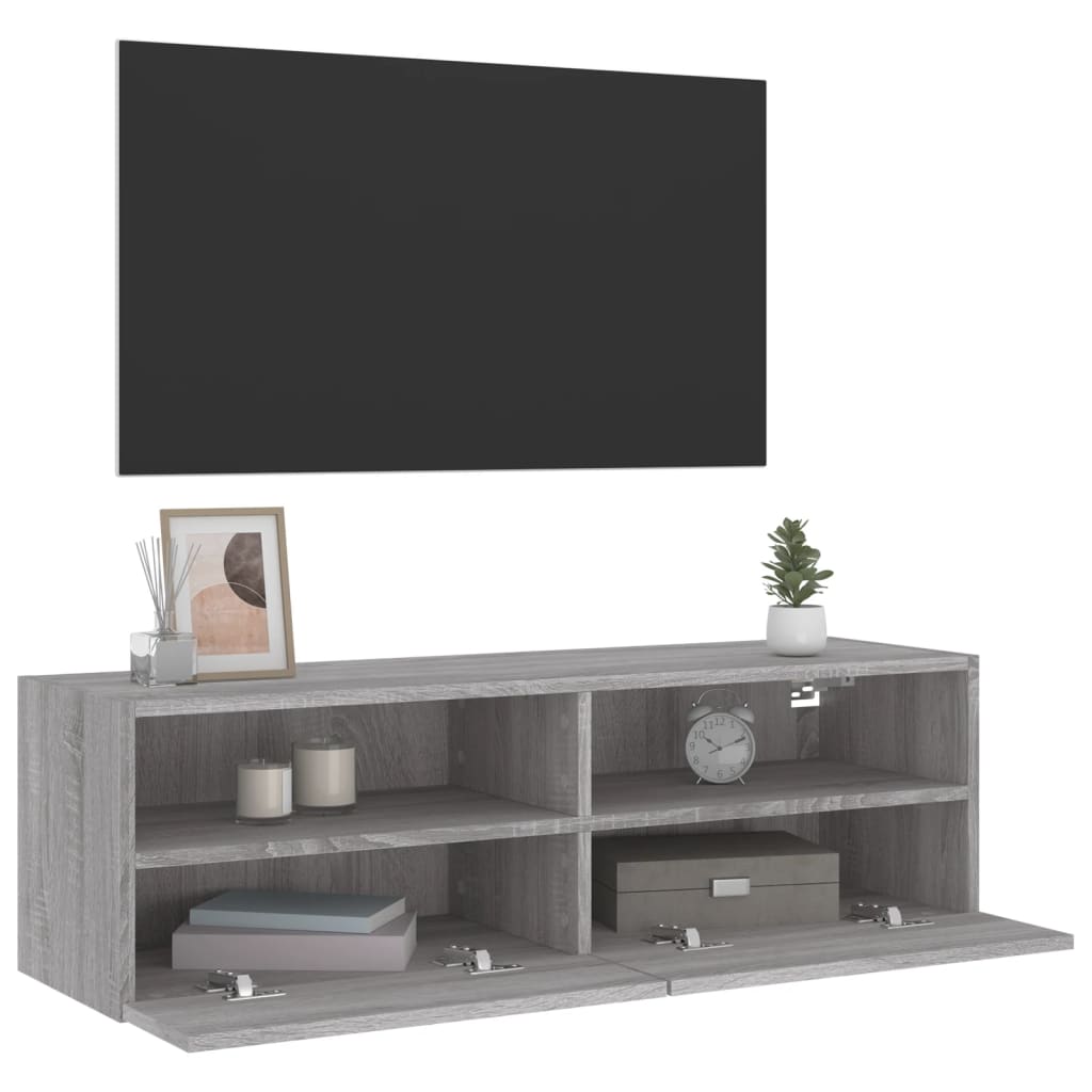 Väggmonterad Tv-Bänk 100X30X30 Cm Konstruerat Trä