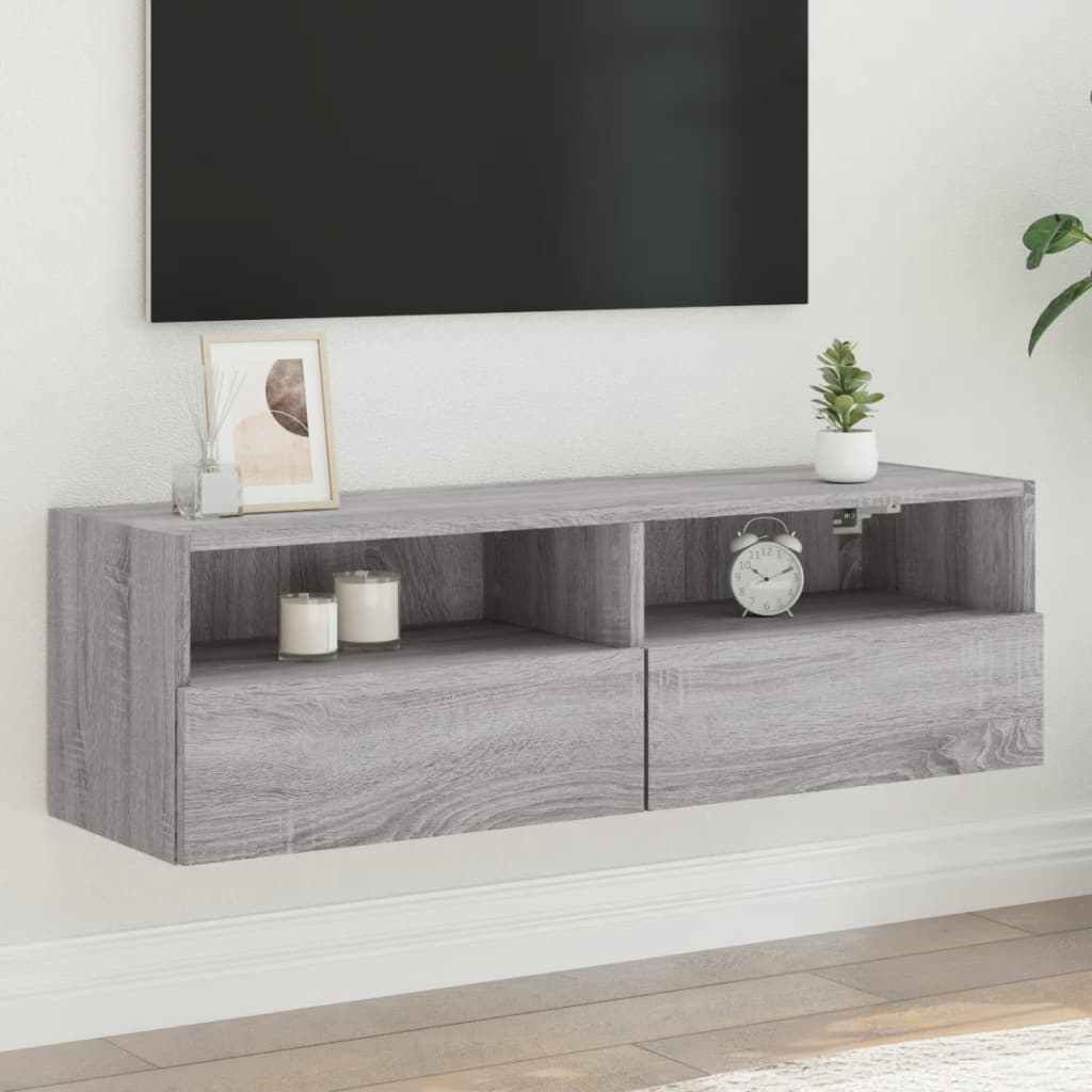 Väggmonterad Tv-Bänk 100X30X30 Cm Konstruerat Trä