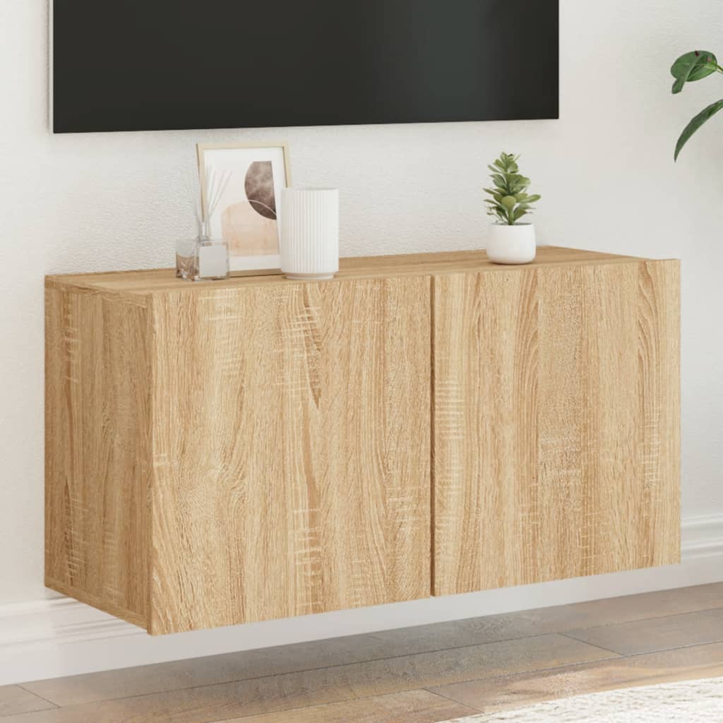 Väggmonterad Tv-Bänk 100X30X41 Cm