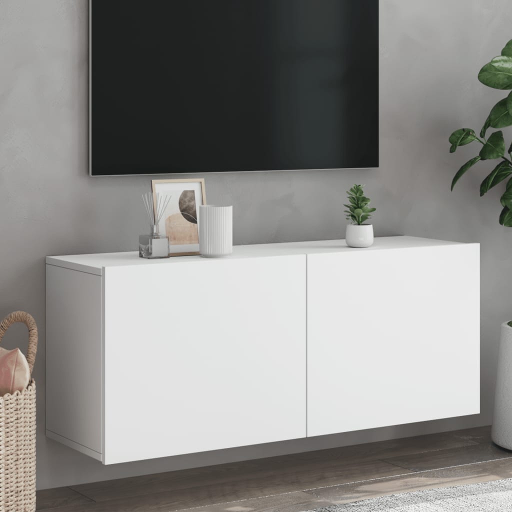 Väggmonterad Tv-Bänk 100X30X41 Cm