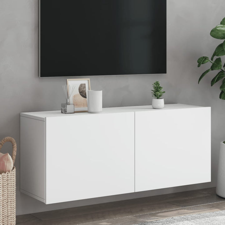 Väggmonterad Tv-Bänk 100X30X41 Cm