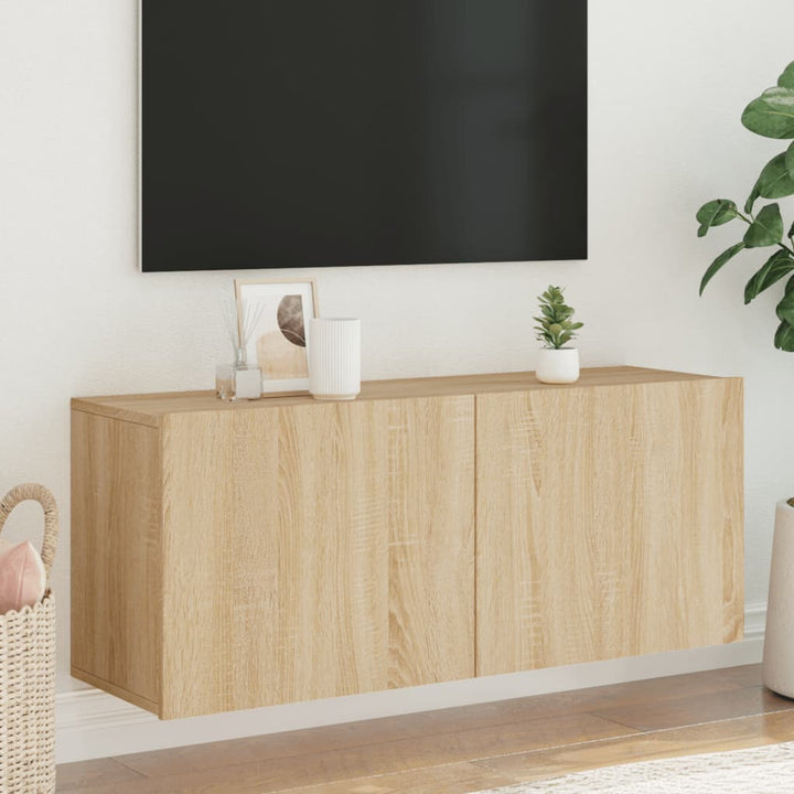 Väggmonterad Tv-Bänk 100X30X41 Cm