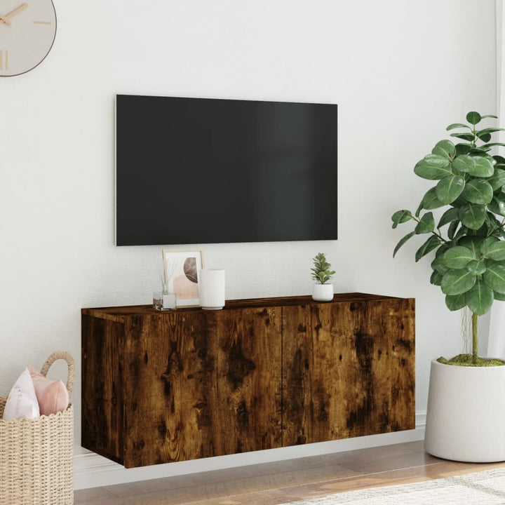 Väggmonterad Tv-Bänk 100X30X41 Cm