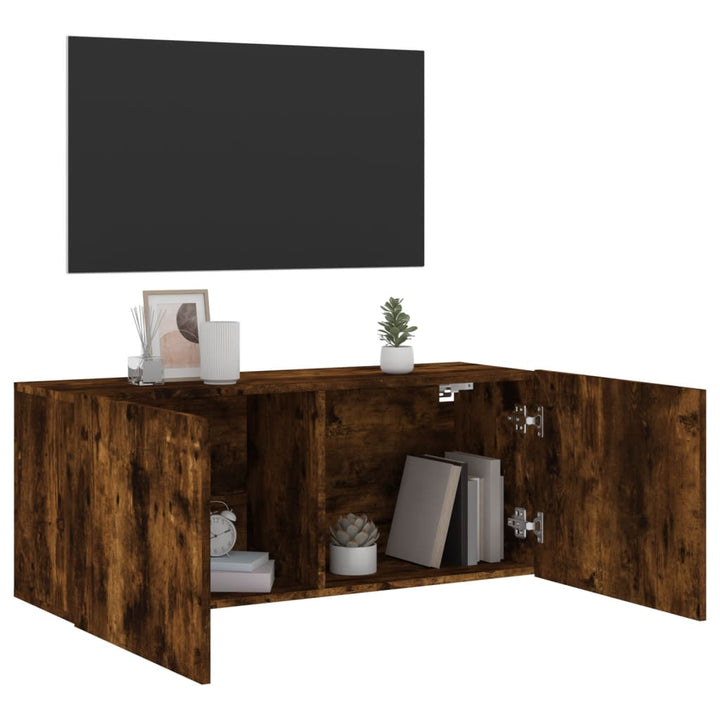 Väggmonterad Tv-Bänk 100X30X41 Cm