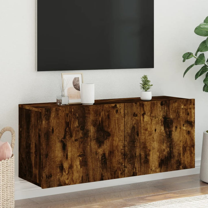Väggmonterad Tv-Bänk 100X30X41 Cm