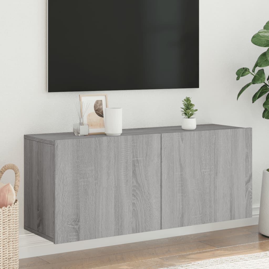 Väggmonterad Tv-Bänk 100X30X41 Cm