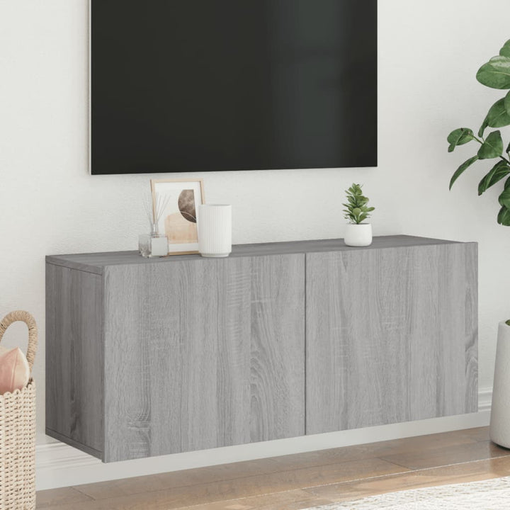 Väggmonterad Tv-Bänk 100X30X41 Cm