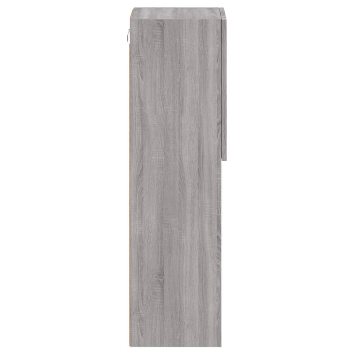 Tv-Bänk Med Led-Belysning 2 St 30,5X30X102 Cm