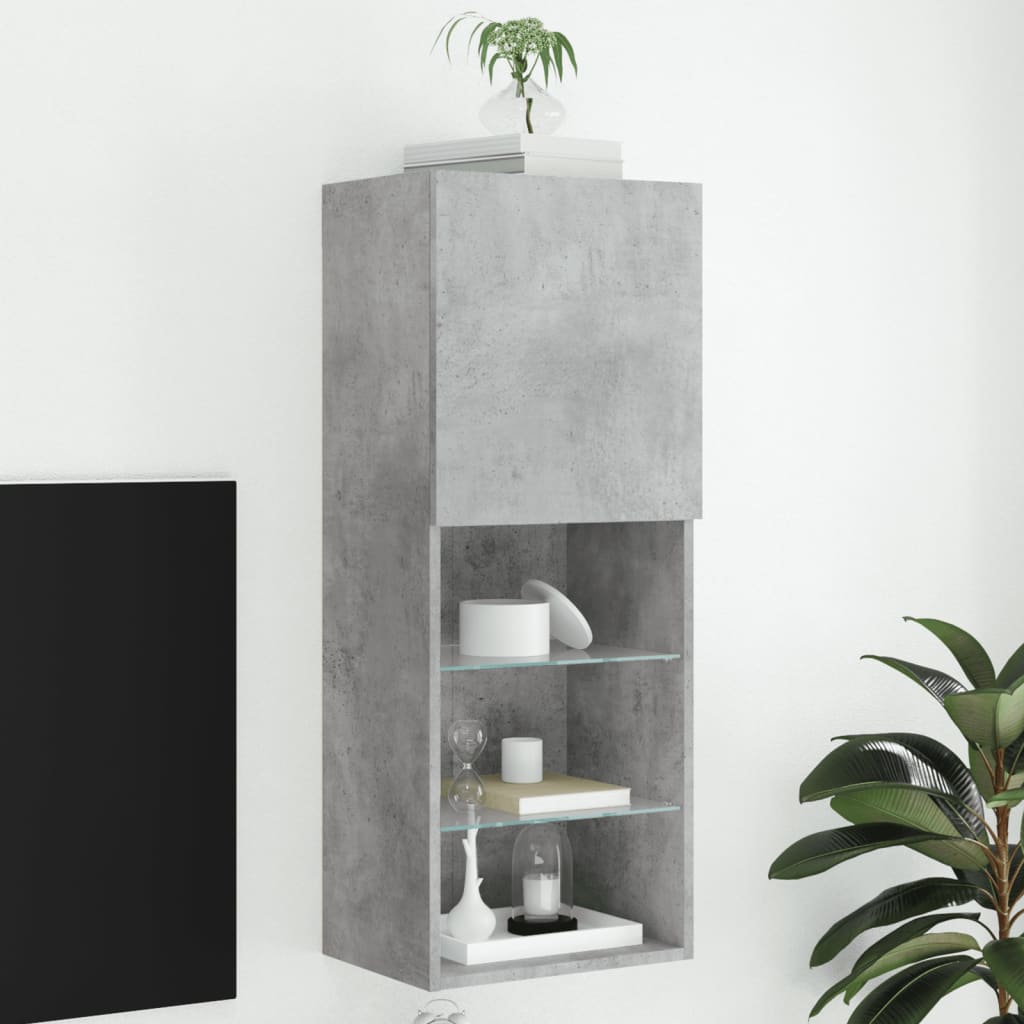 Tv-Bänk Med Led-Belysning 2 St 30,5X30X102 Cm