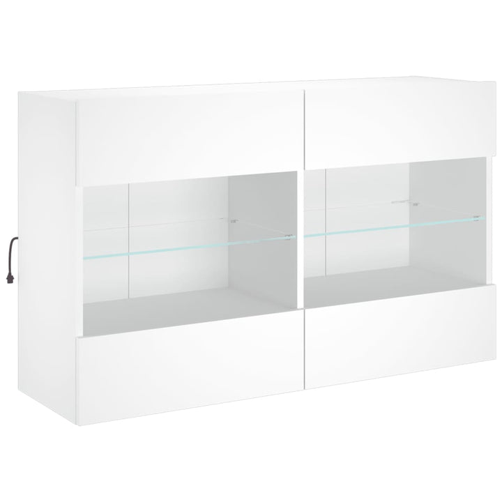 Väggmonterad Tv-Bänk Led 98,5X30X60,5 Cm