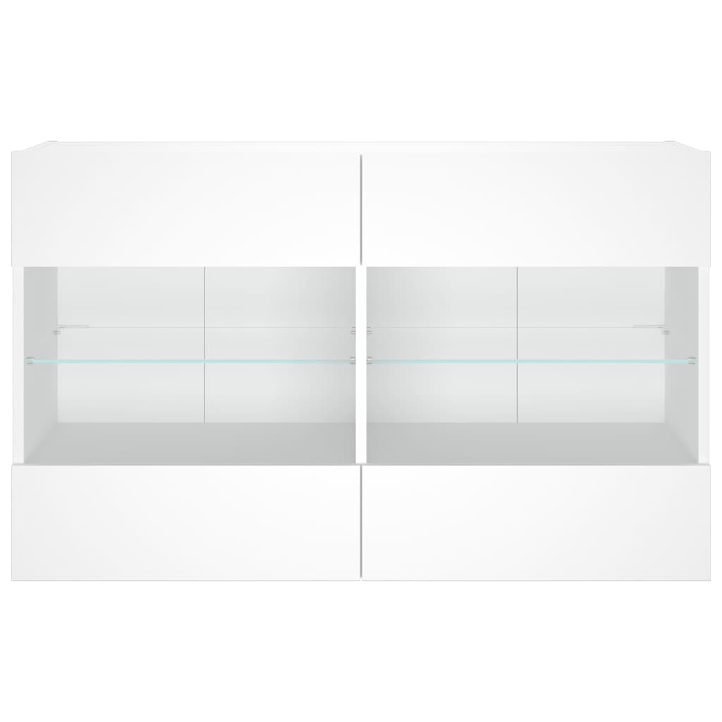 Väggmonterad Tv-Bänk Led 98,5X30X60,5 Cm