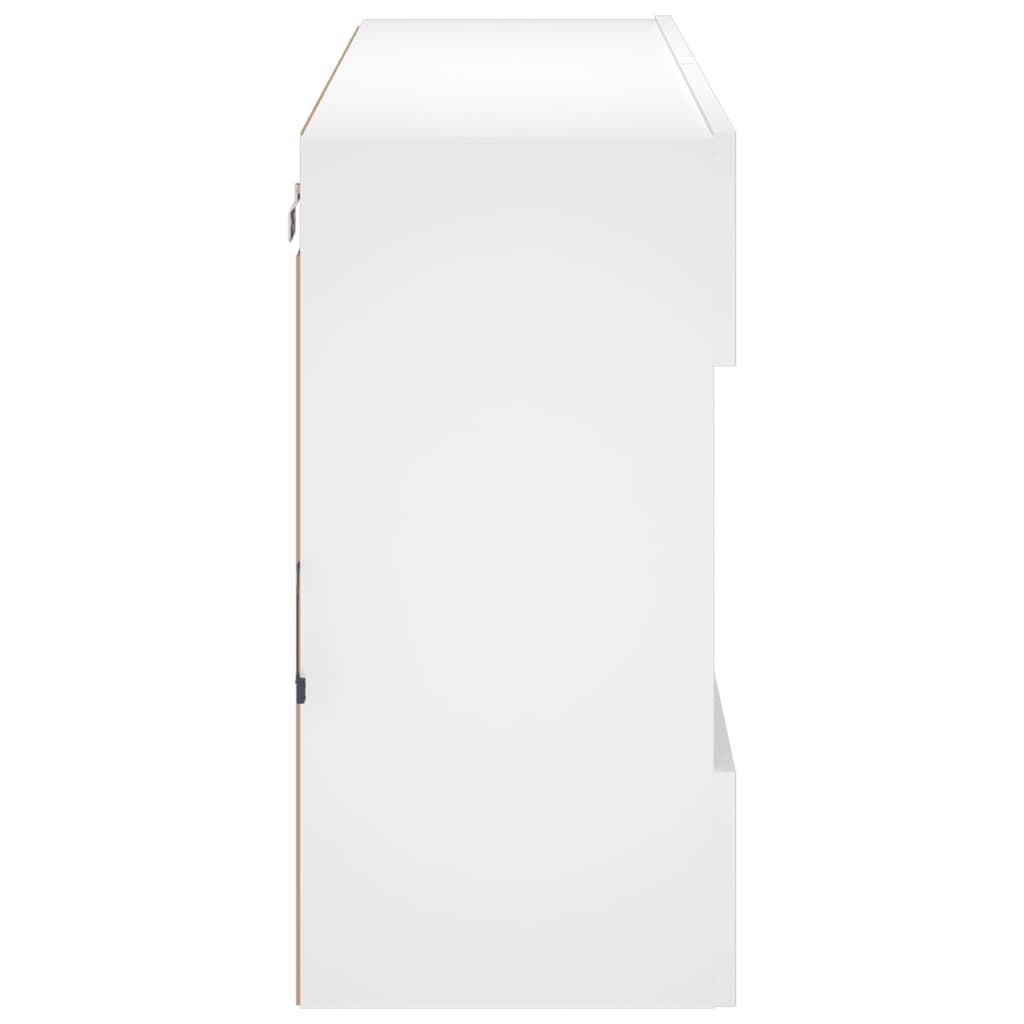 Väggmonterad Tv-Bänk Led 98,5X30X60,5 Cm