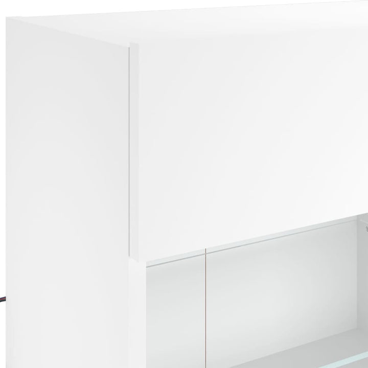 Väggmonterad Tv-Bänk Led 98,5X30X60,5 Cm
