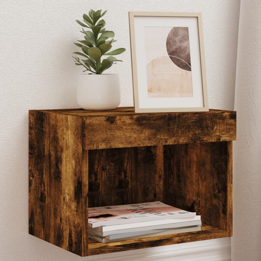Tv-Bänk Med Led-Belysning 2 St 60X30X30 Cm