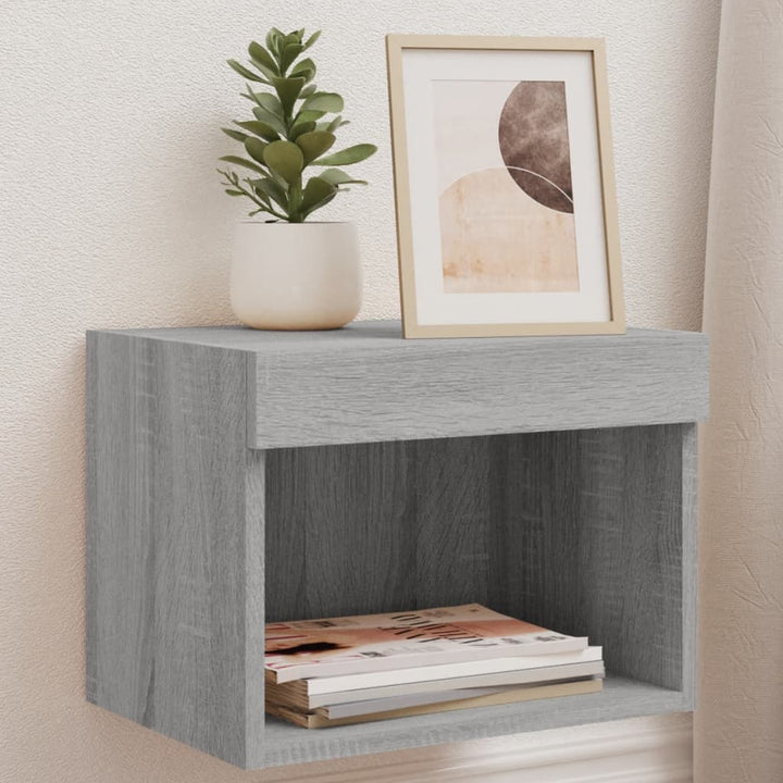 Tv-Bänk Med Led-Belysning 2 St 60X30X30 Cm