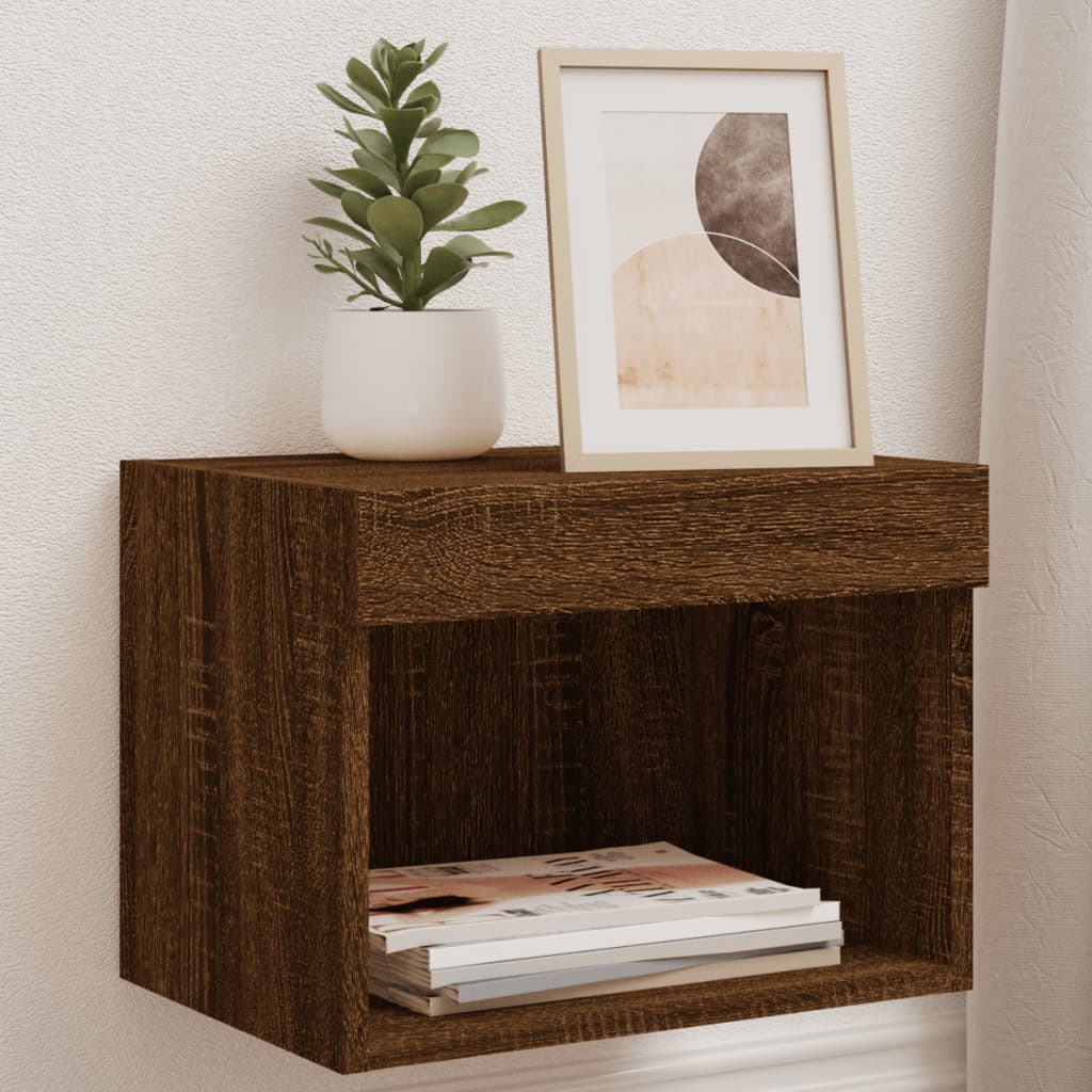 Tv-Bänk Med Led-Belysning 2 St 60X30X30 Cm