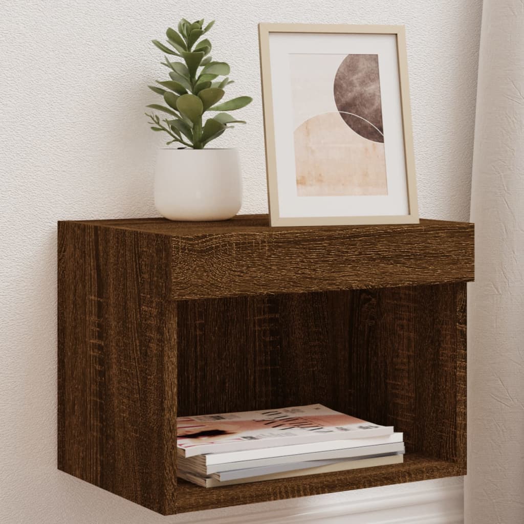 Tv-Bänk Med Led-Belysning 2 St 60X30X30 Cm