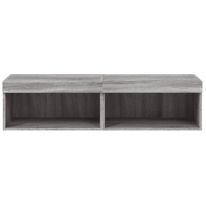 Tv-Bänk Med Led-Belysning 2 St 60X30X30 Cm