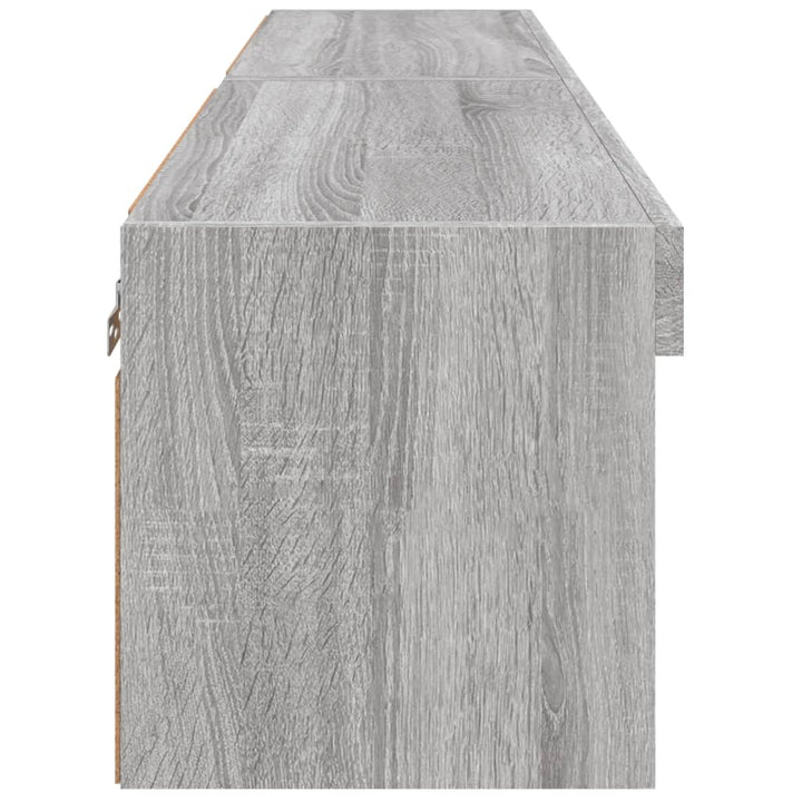 Tv-Bänk Med Led-Belysning 2 St 60X30X30 Cm