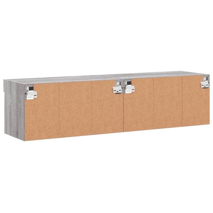 Tv-Bänk Med Led-Belysning 2 St 60X30X30 Cm
