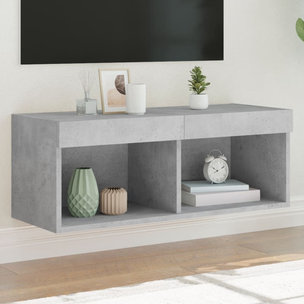 Tv-Bänk Med Led-Belysning 2 St 60X30X30 Cm