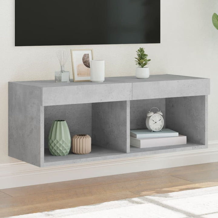 Tv-Bänk Med Led-Belysning 2 St 60X30X30 Cm