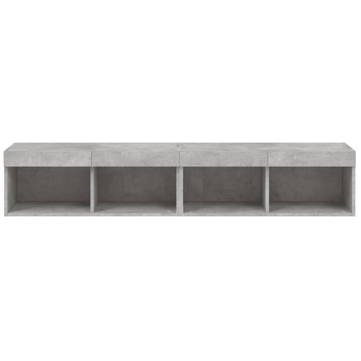 Tv-Bänk Med Led-Belysning 2 St 80X30X30 Cm