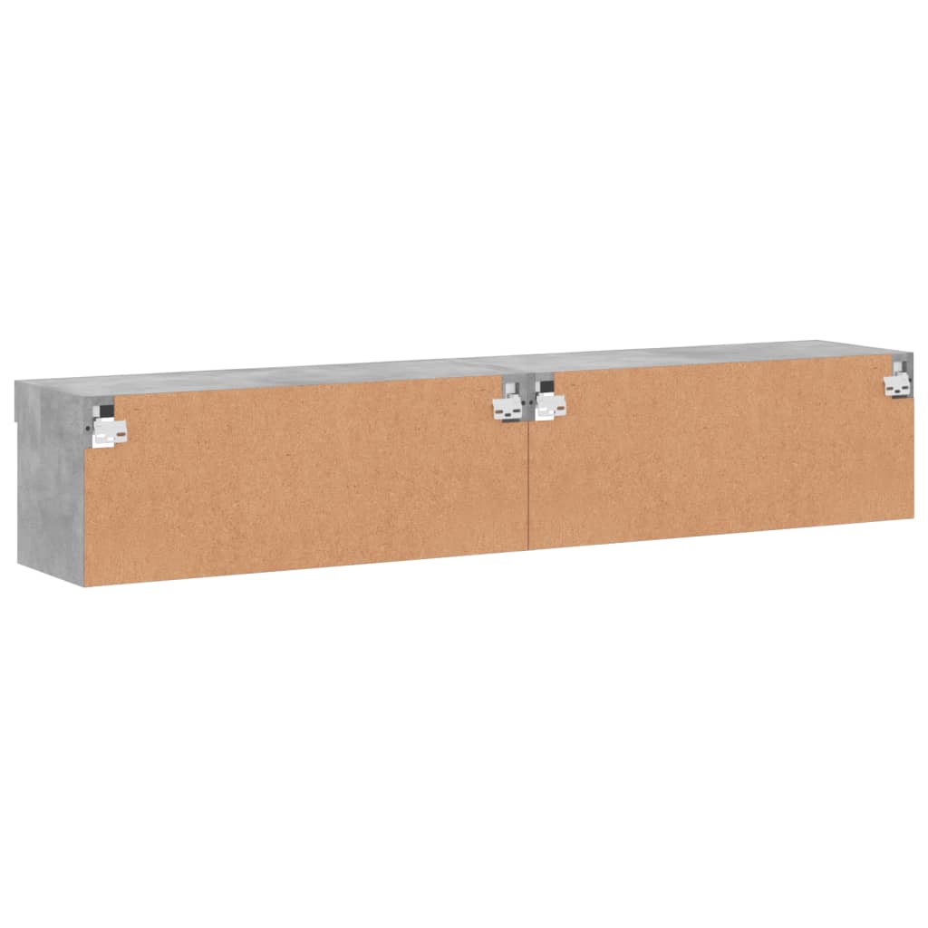 Tv-Bänk Med Led-Belysning 2 St 80X30X30 Cm