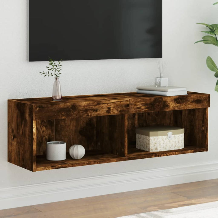 Tv-Bänk Med Led-Belysning 2 St 60X30X30 Cm