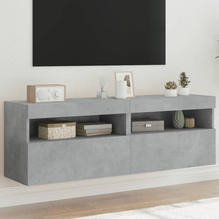 Väggmonterad Tv-Bänk Led 100X30X40 Cm