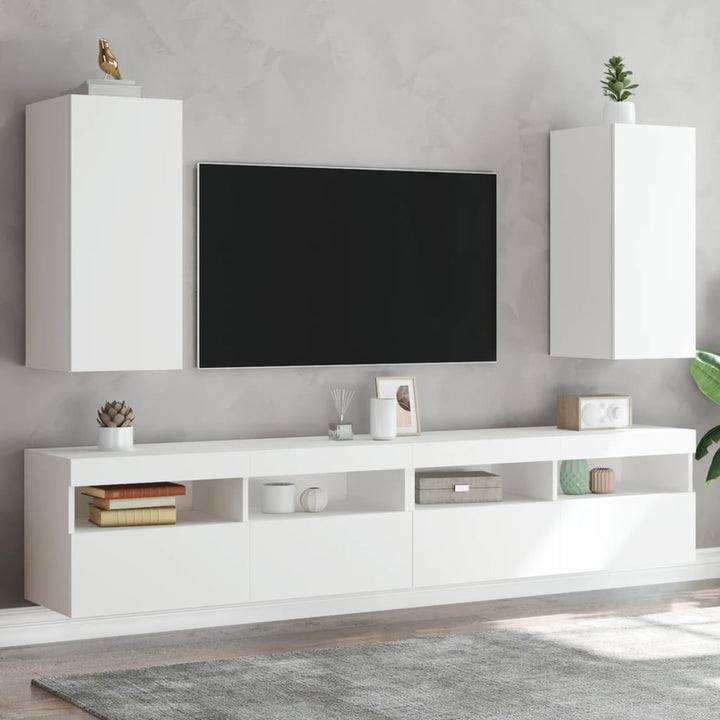 Väggmonterad Tv-Bänk Led