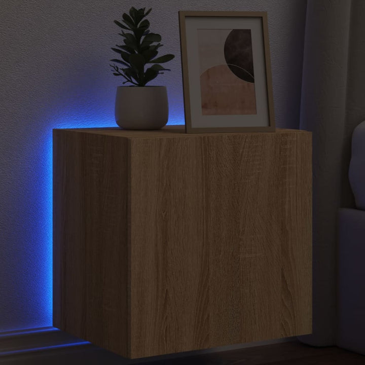 Väggmonterad Tv-Bänk Led