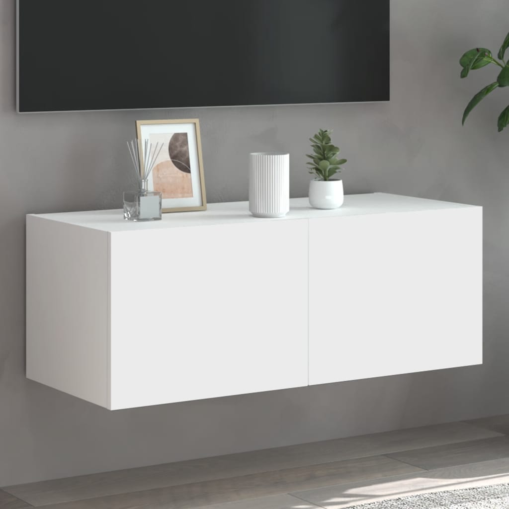 Väggmonterad Tv-Bänk Led