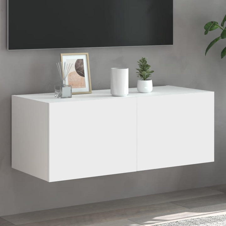 Väggmonterad Tv-Bänk Led