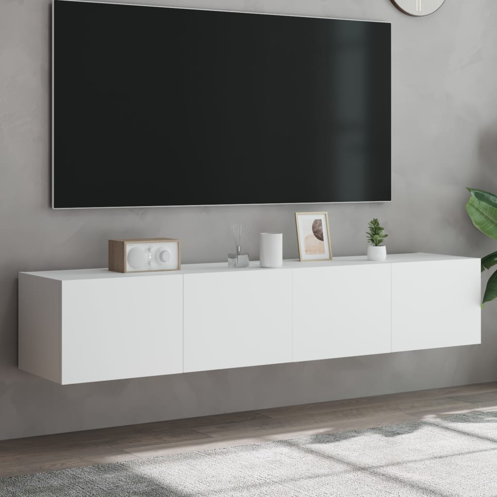 Väggmonterad Tv-Bänk Led