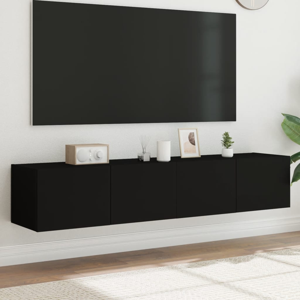 Väggmonterad Tv-Bänk Led